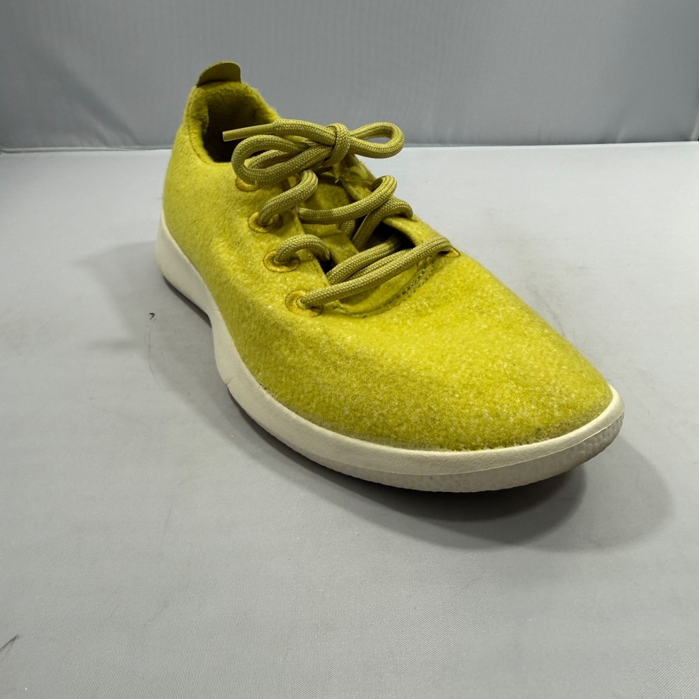Allbirds Womens Wool Runners 8W Lime Yellow Merino Sneakers Sustainable Casual